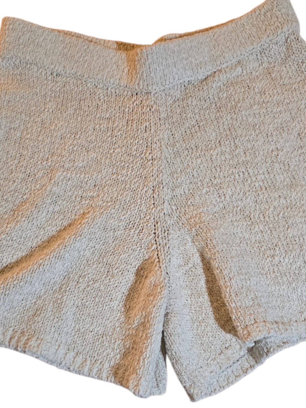 free-est Textured Knit Shorts in Warm Taupe So soft